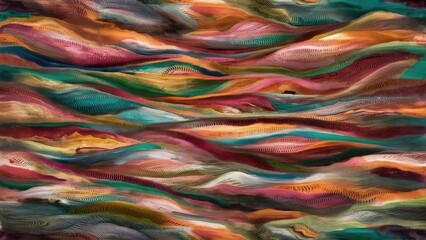  a mesmerizing abstract painting with a vibrant