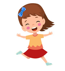 vector illustration of students in different postures