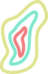 Abstract Scribble Shape Icon