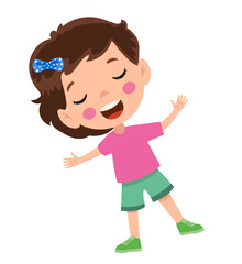 vector illustration of students in different postures