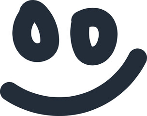 Abstract Scribble Smile Icon