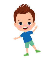 vector illustration of students in different postures