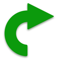 green up arrow icon 