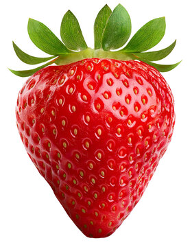 um morango isolado com fundo transparente