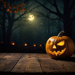 halloween background with pumpkin