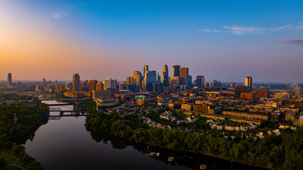 Iconic Minneapolis Skyline: Downtown Cityscape in Stunning Detail