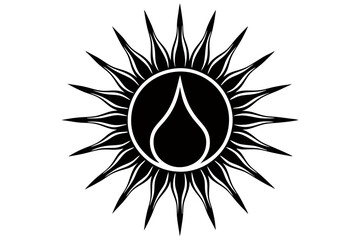 Creative Flower SillouetteVector Art Illustration