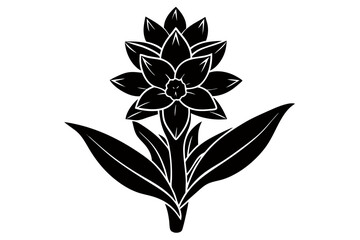 Creative Flower SillouetteVector Art Illustration