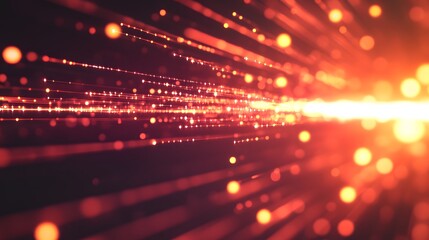 Fototapeta premium Abstract Red and Yellow Light Burst