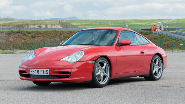 Los Arcos, Spain-May 25, 2024: Porsche 911 (996) Carrera
