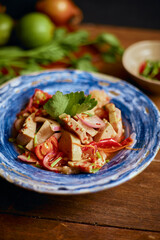 Spicy vietnamese sausage salad