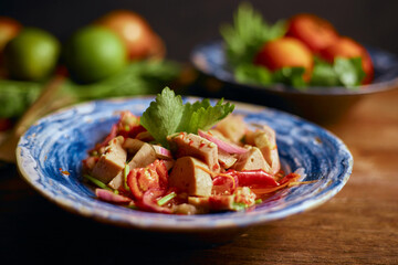 Spicy vietnamese sausage salad