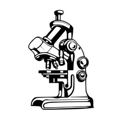 microscope isolated on white