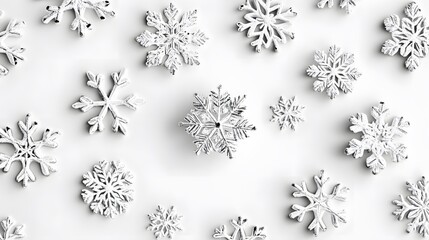 pattern with snowflakes
