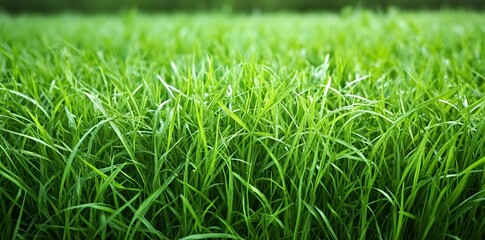 Obraz premium Vibrant Green Grass Blades