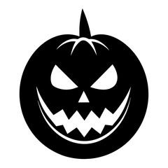 Halloween icon black and white