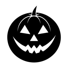 Halloween icon black and white
