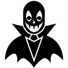 Halloween icon black and white
