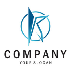 The letter K logo design is simple, elegant, modern, unique and luxurious. Logo for business cards, business, companies, fashion and brands, offices