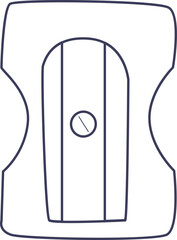 sharpener vector black isolated lineal doodle illustration