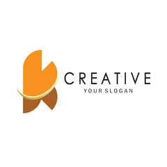The letter K logo design is simple, elegant, modern, unique and luxurious. Logo for business cards, business, companies, fashion and brands, offices