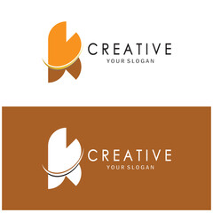 The letter K logo design is simple, elegant, modern, unique and luxurious. Logo for business cards, business, companies, fashion and brands, offices