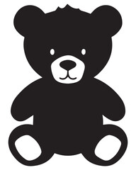 Teddy Bear Silhouette Vector