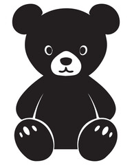 Teddy Bear Silhouette Vector