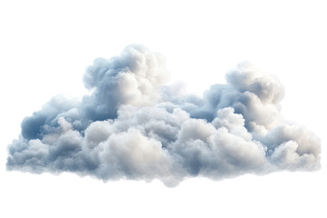 Fluffy Cloud Texture on White Background - Soft and Dreamy Atmosphere Concept for Design Projects