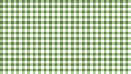 Seamless pattern of green and white gingham, perfect for background, fabric, or design.
