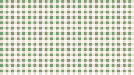 Seamless repeating pattern of green and white gingham checks, perfect for fabric, design, or a simple background.
