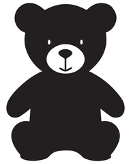 Teddy Bear Silhouette Vector