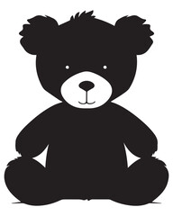 Teddy Bear Silhouette Vector