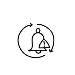 bell notification line icon