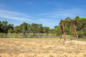 Parque dos Pinheiros Mansos, Cidade de Oliveira do Bairros, Aveiro, Portugal.