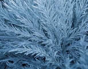 Obraz premium Crystalized Frost Pattern: Cold and Icy Abstract Background with Sharp Edges. Ai generated image 