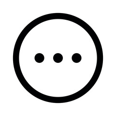 Read more icon vector, three dot icon vector trendy flat illustration isolated on white background.