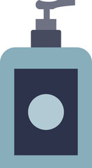 Illustration of a hand soap dispenser, symbolizing hygiene and cleanliness.