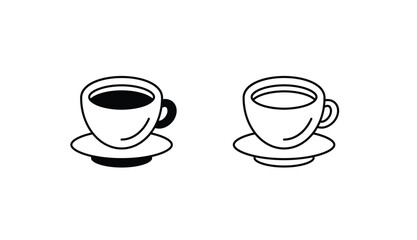 Coffee icon design with white background stock illustration