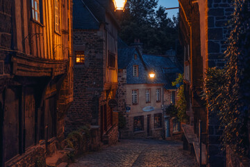 Dinan by night - Brittany, France