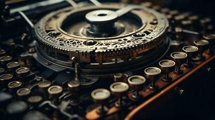 a close up of a machine. 