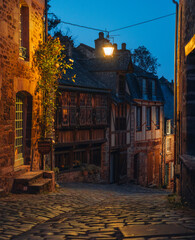 Dinan by night - Brittany, France
