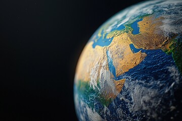 Planet Earth in space. Ai generative