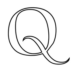 Tracing Line Alphabet