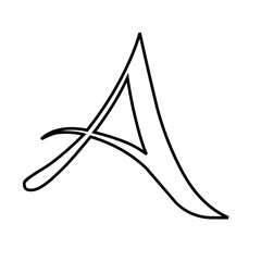 Tracing Line Alphabet