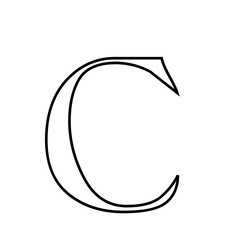 Tracing Line Alphabet