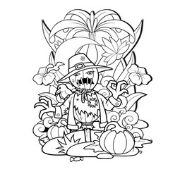 Halloween coloring book