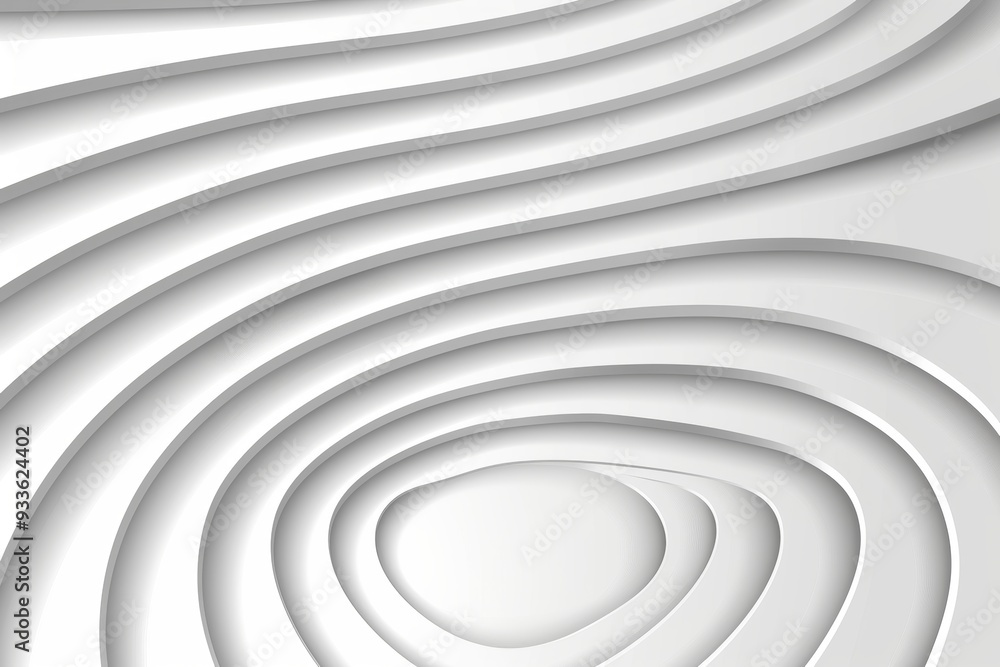 Poster abstract 3d white seamless pattern with smooth lines and shadows, minimalistic background texture