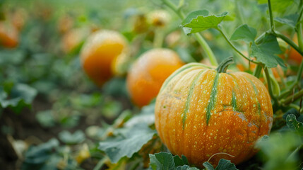 pumpkin on the ground