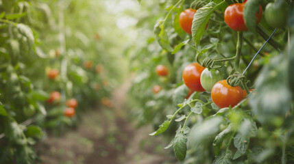 tomatoes in the garden